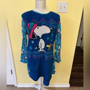 Blue Snoopy and Woodstock  Nightshirt